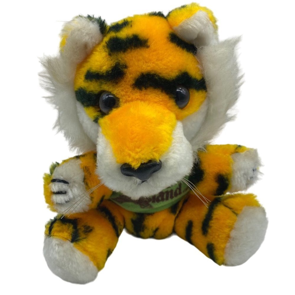 Vintage RARE Dakin 1980 Kings Island Tiger Plush Stuffed‎ Animal Toy 6" Tall